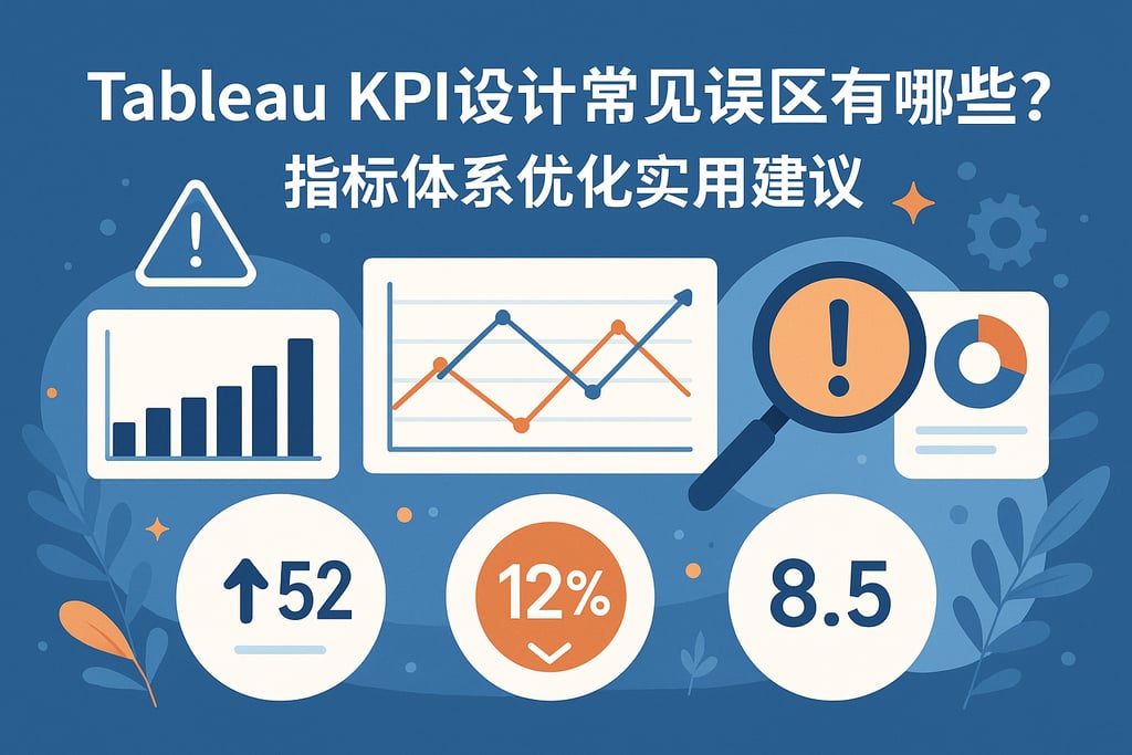 Tableau KPI设计常见误区有哪些？指标体系优化实用建议